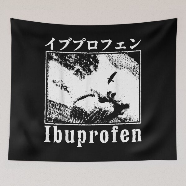 Item preview, Ibuprofen Japanese Cat Meme designed and sold by LizzyKeiko.
