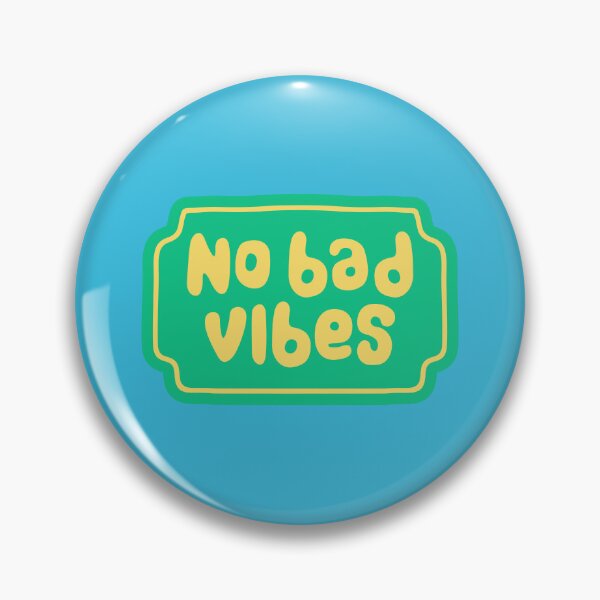 Item preview, No Bad Vibes Retro Bubbly Typography  designed and sold by PixellaneArt.