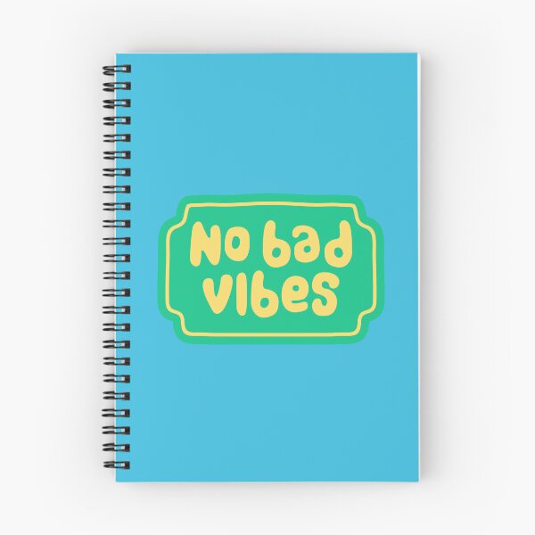 Item preview, No Bad Vibes Retro Bubbly Typography  designed and sold by PixellaneArt.