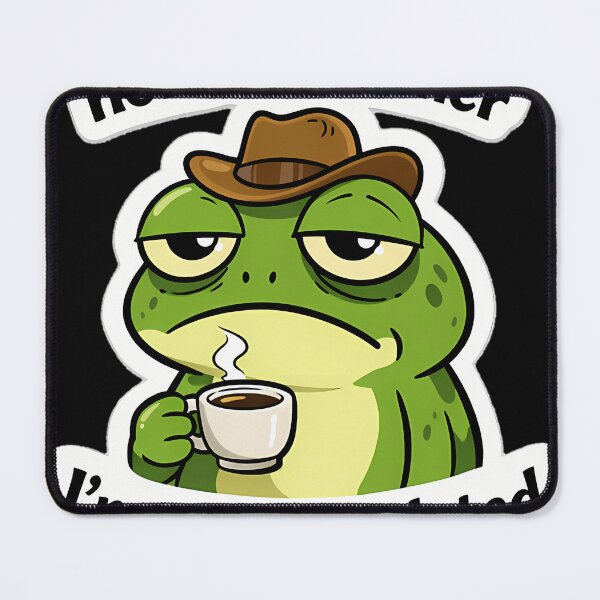 Item preview, Hold On Partner I'M Overstimulated Frog Meme designed and sold by Rahhal.