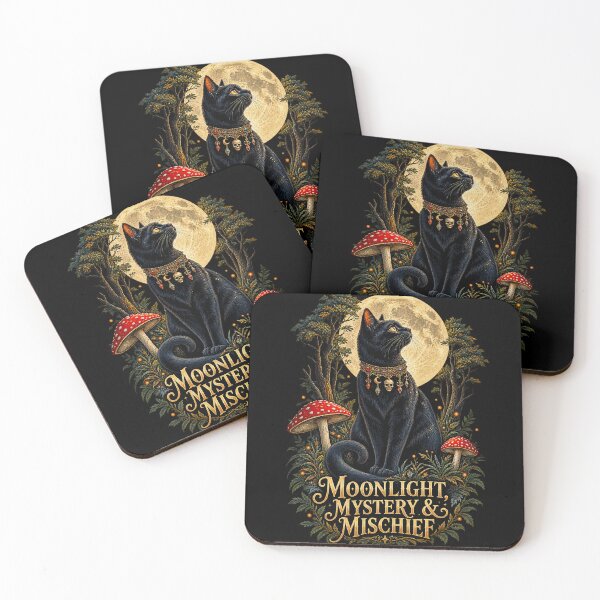 Item preview, Moonlit Feline and Woodland Wonder designed and sold by taiche.