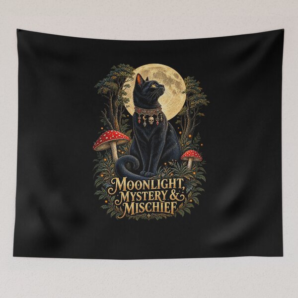 Item preview, Moonlit Feline and Woodland Wonder designed and sold by taiche.