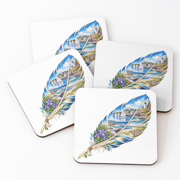 Item preview, Rhode Island Ocean State Feather designed and sold by Whimspired By Paxx.