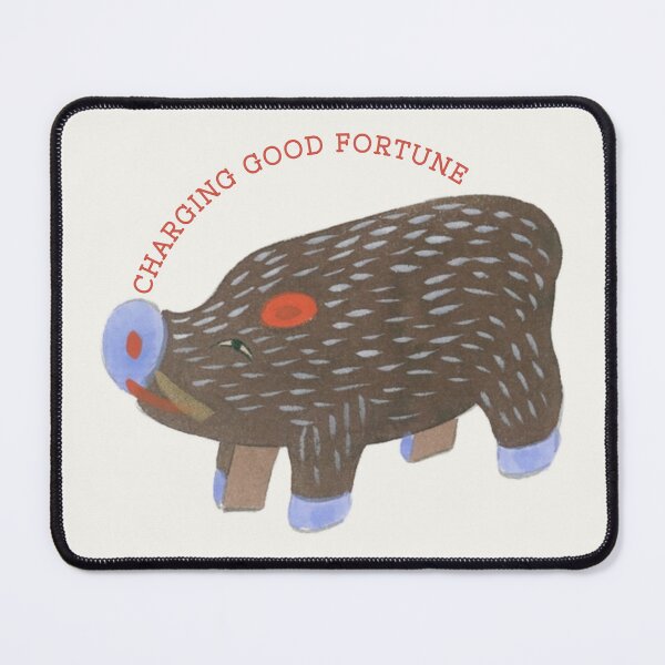 Item preview, Charging Good Fortune - Cute Japanese Wild Boar Inoshishi Sticker designed and sold by NippoKappo.