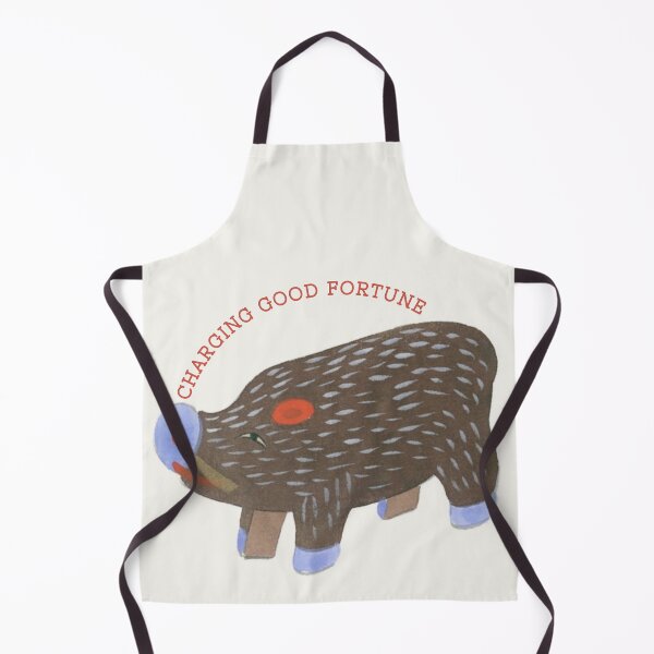 Item preview, Charging Good Fortune - Cute Japanese Wild Boar Inoshishi Sticker designed and sold by NippoKappo.