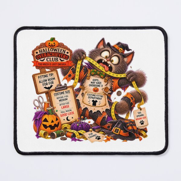 Item preview, ⚡HALLOWEEN OVERACHIEVERS CLUB - Werecat's Costume Fitting Department Chaos designed and sold by WheelieGdArt.