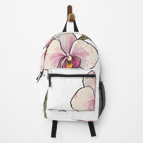 Item preview, Watercolor Pink Orchid Flower Stem in Bloom designed and sold by Jessie's Palette.