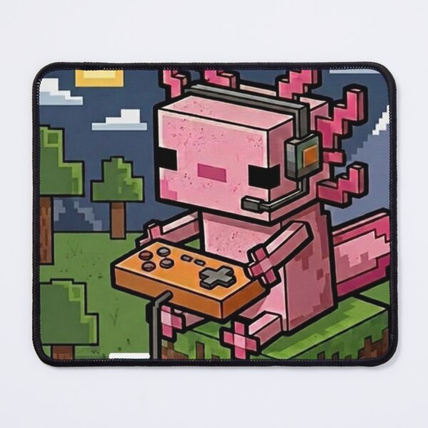 Item preview, Pixel Art Axolotl Gamer Mine Inspired designed and sold by dschiffer12.