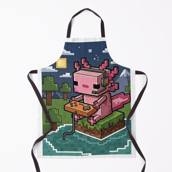 Item preview, Pixel Art Axolotl Gamer Mine Inspired designed and sold by dschiffer12.