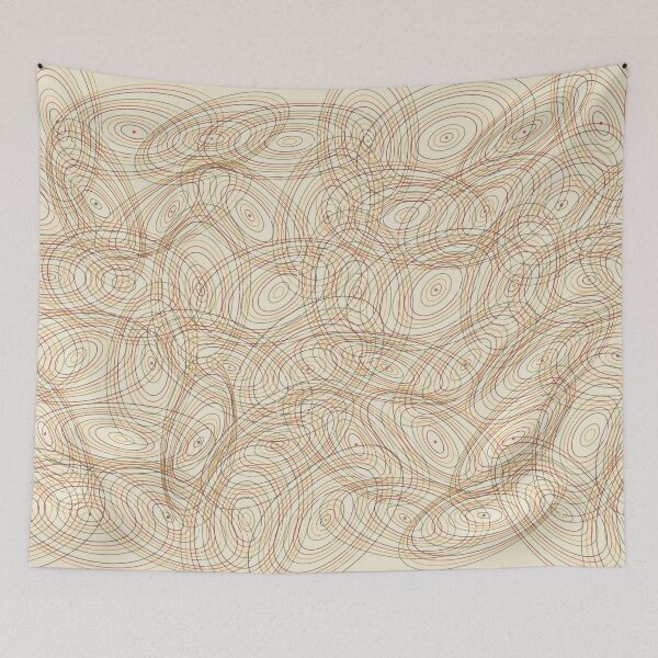 Item preview, Petal Field Moiré Orbit Ellipse Interference Pattern designed and sold by KungPowUnicorn.