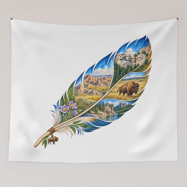 Item preview, South Dakota Wild West Feather designed and sold by Whimspired By Paxx.