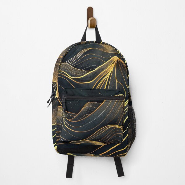 Item preview, Fantasy Golden And Black Midnight Mountains Abstract Designs designed and sold by DEC02.