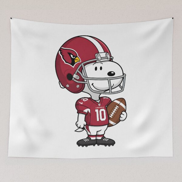Item preview, Snoopy Arizona Cardinals Football Player Art designed and sold by LittleMamastore.