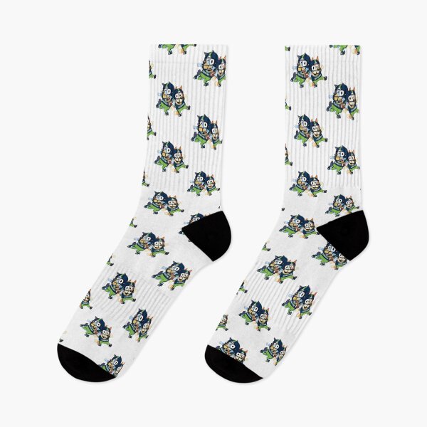 Item preview, Seattle Seahawks Inspired Bluey Kids Cute Game Day Design designed and sold by DBZFans.