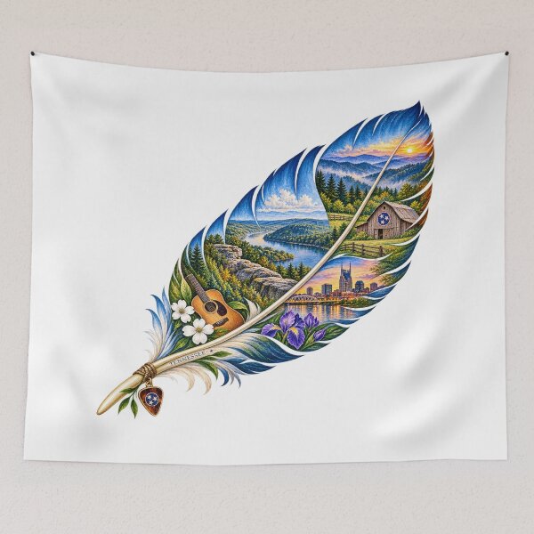 Item preview, Tennessee Music and Mountain Feather designed and sold by Whimspired By Paxx.