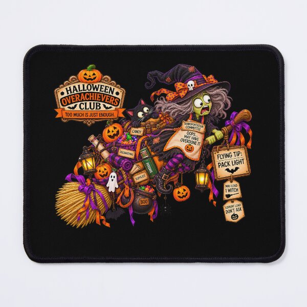 Item preview, ⚡HALLOWEEN OVERACHIEVERS CLUB - Willa Witch's Transportation Commitee - dark version designed and sold by WheelieGdArt.