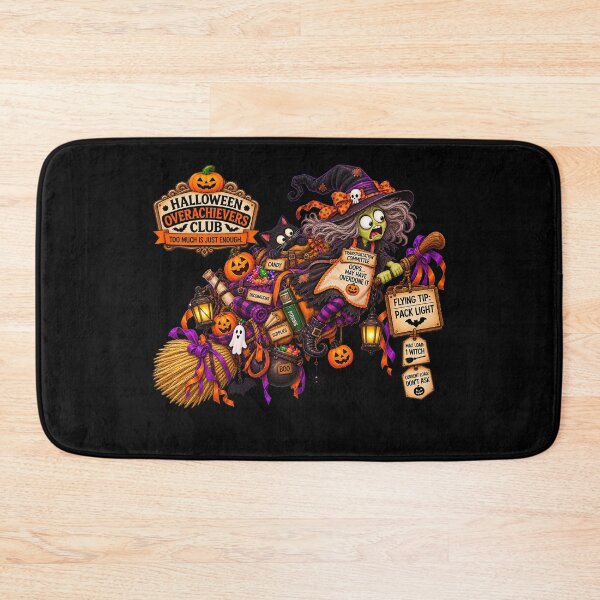 Item preview, ⚡HALLOWEEN OVERACHIEVERS CLUB - Willa Witch's Transportation Commitee - dark version designed and sold by WheelieGdArt.