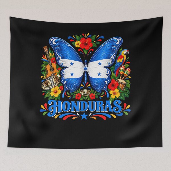 Item preview, Honduras Hispanic Heritage Month Latino Flags Butterfly designed and sold by Mataamolmawalo.