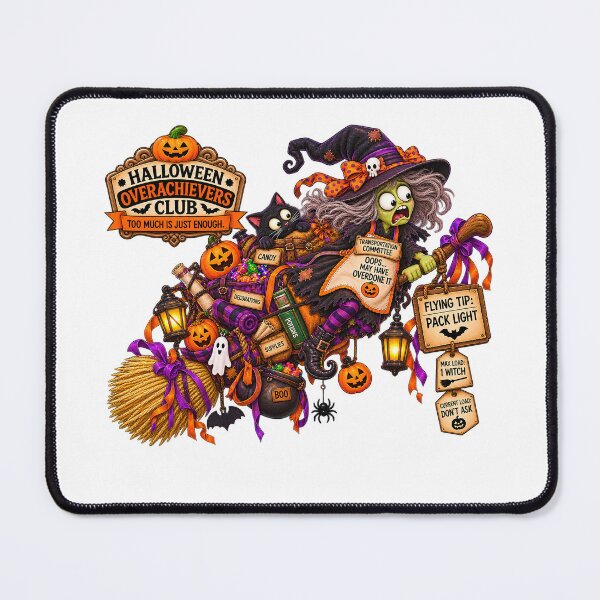 Item preview, ⚡HALLOWEEN OVERACHIEVERS CLUB - Willa Witch's Transportation Commitee designed and sold by WheelieGdArt.