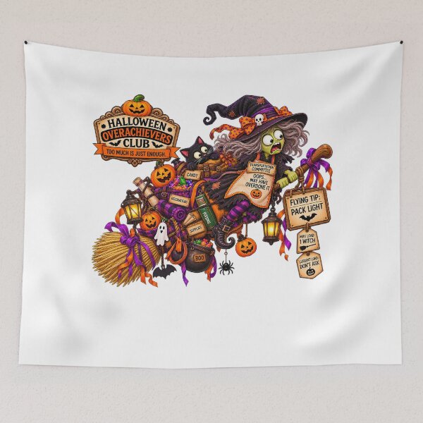 Item preview,  ⚡HALLOWEEN OVERACHIEVERS CLUB - Willa Witch's Transportation Commitee designed and sold by WheelieGdArt.