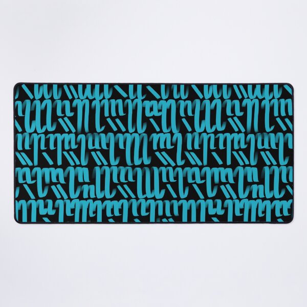 Item preview, Cyan lettering pattern designed and sold by rogerhoyosp.