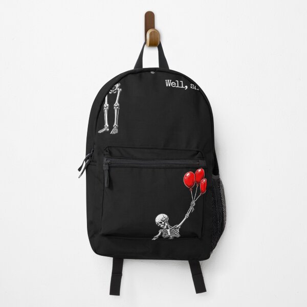 Item preview, Well Shit Funny Skeleton Flying with Red Balloons designed and sold by River Silva.