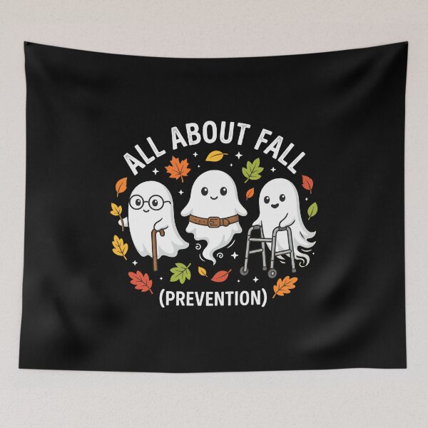 Item preview, All About Fall Prevention Ghost Humor Autumn designed and sold by SoyLamderma.