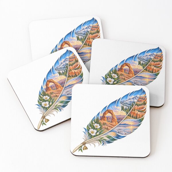 Item preview, Utah Red Rock Feather designed and sold by Whimspired By Paxx.