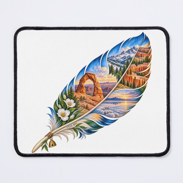 Item preview, Utah Red Rock Feather designed and sold by Whimspired By Paxx.