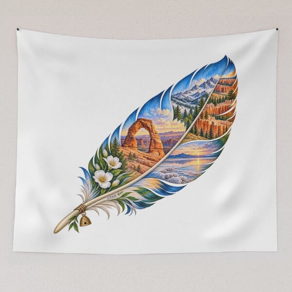 Item preview, Utah Red Rock Feather designed and sold by Whimspired By Paxx.