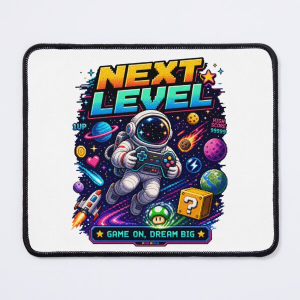 Item preview, Game On Dream Big - Retro Pixel Art Astronaut Gamer designed and sold by ZayCreates.