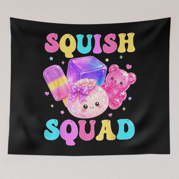Item preview, Squish Squad Kawaii Dumpling Rainbow Candy Aesthetic Bow  designed and sold by HarinDonreka.