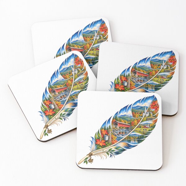 Item preview, Vermont Green Mountain Feather designed and sold by Whimspired By Paxx.