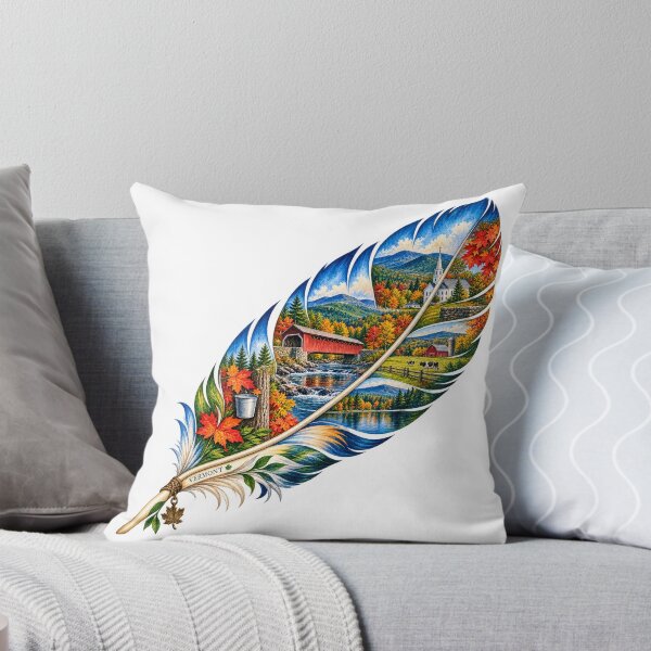Item preview, Vermont Green Mountain Feather designed and sold by Whimspired By Paxx.