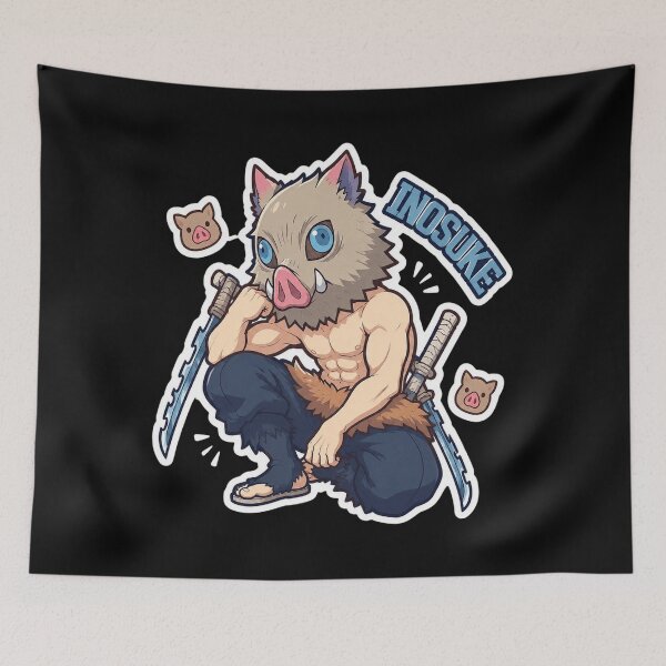Item preview, Inosuke Hashibira Chibi designed and sold by ZanderFlowers.