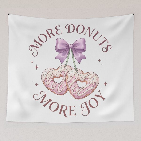 Item preview, Cute Pink Heart Donut Pastel Dessert Illustration designed and sold by StickerNestYou.