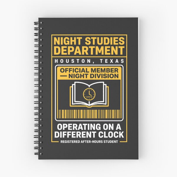 Item preview, Night Studies Department Late Night Student Humor designed and sold by SplashTastic.
