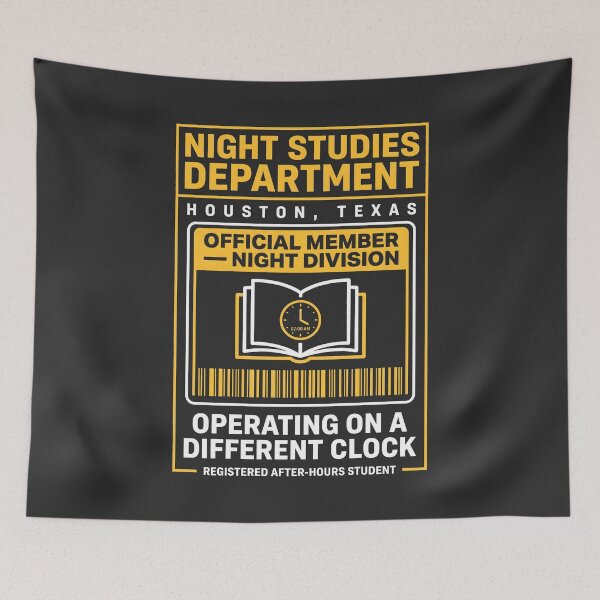 Item preview, Night Studies Department Late Night Student Humor designed and sold by SplashTastic.