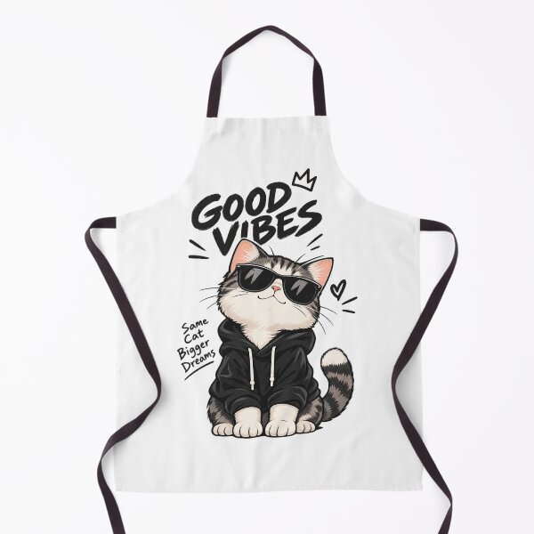 Item preview, Cute Cat Vibes – Adorable Cat Lover T-Shirt Design designed and sold by Kawaii Kraftz.