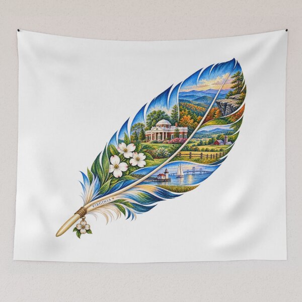 Item preview, Virginia Commonwealth Feather designed and sold by Whimspired By Paxx.