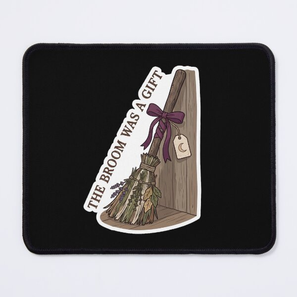 Item preview, The Broom Was a Gift — Witchy Herb Besom Art designed and sold by TheCalmEdit.