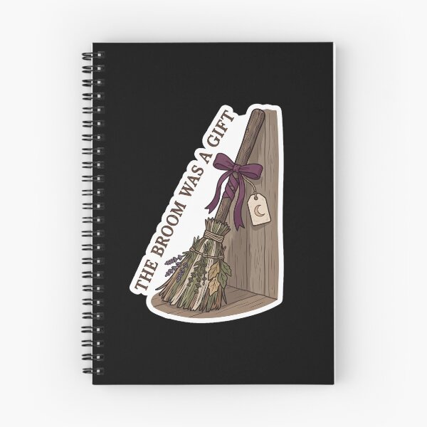 Item preview, The Broom Was a Gift — Witchy Herb Besom Art designed and sold by TheCalmEdit.