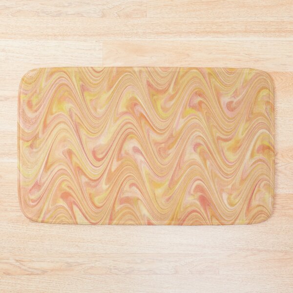 Item preview, Marbling Abstract Orange Yellow designed and sold by ArtbyDebbieC.