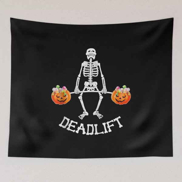Item preview, Skeleton Dead Lift Candy Buckets Gym Workout Halloween  designed and sold by HarinDonreka.