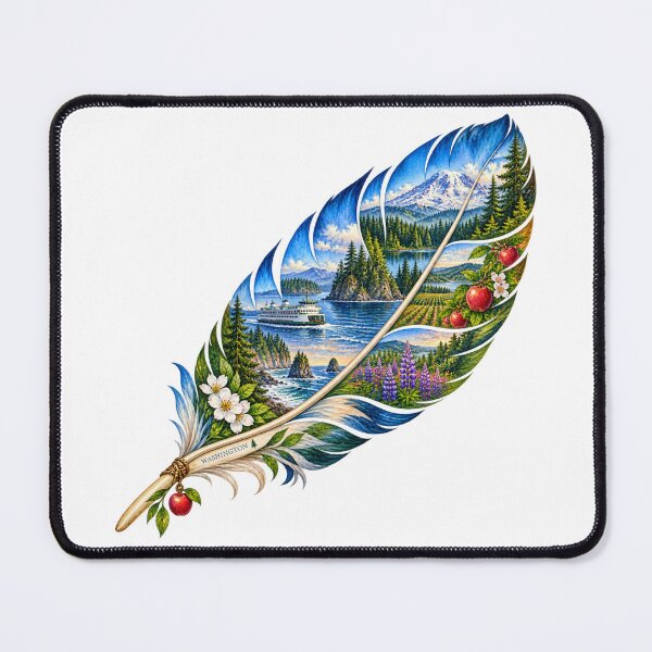 Item preview, Washington Evergreen Feather designed and sold by Whimspired By Paxx.