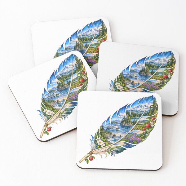 Item preview, Washington Evergreen Feather designed and sold by Whimspired By Paxx.