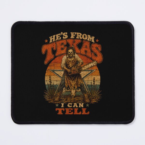 Item preview, Hes from Texas I Can Tell Chainsaw Horror Halloween Costume  designed and sold by River Silva.
