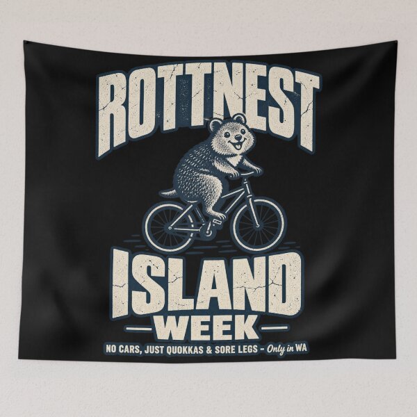 Item preview, Rottnest Island Quokka Bike Ride Funny Cycling designed and sold by Yellowriversss.