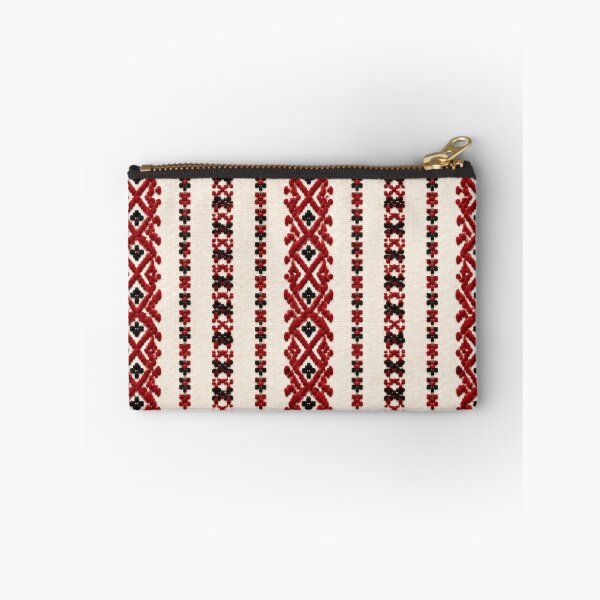 Item preview, Traditional Rustic Style Folk Embroidery in Red and Black designed and sold by DansCreations42.
