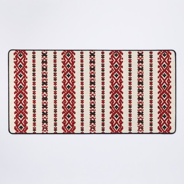 Item preview, Traditional Rustic Style Folk Embroidery in Red and Black designed and sold by DansCreations42.
